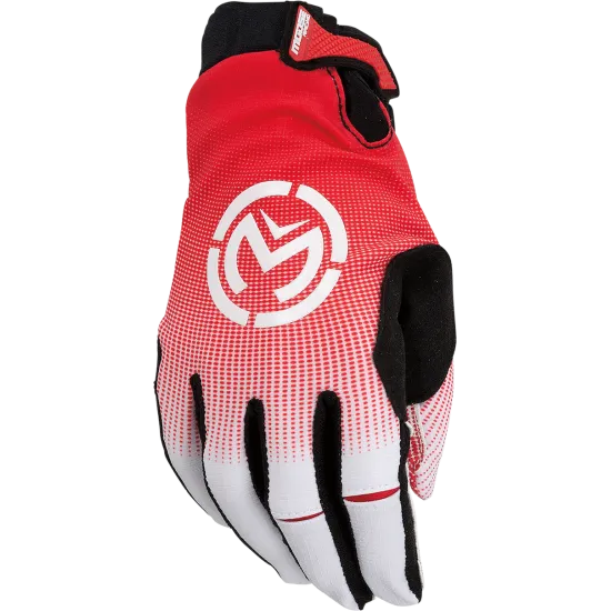 Мотокрос ръкавици MOOSE RACING SX-1 RED/WHITE, червено-бели, силиконов захват, вентилирани пръсти