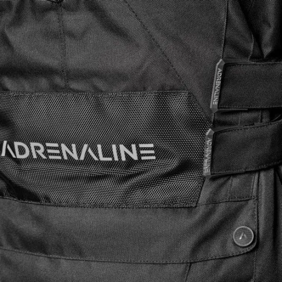 Текстилно мото яке Adrenaline Chicago 2.0 Black с водоустойчива мембрана и CE протектори