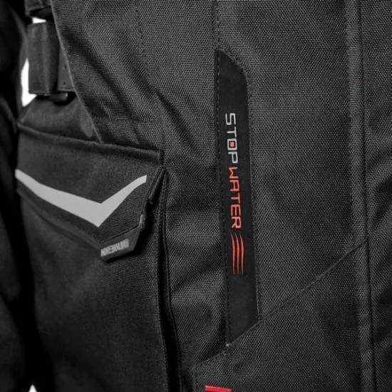 Текстилно мото яке Adrenaline Chicago 2.0 Black с водоустойчива мембрана и CE протектори