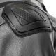 Кожено мото яке ADRENALINE SYMETRIC BLACK с протектори за рамене, лакти и гръб