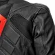 Кожено мото яке ADRENALINE SYMETRIC BLACK с протектори за рамене, лакти и гръб