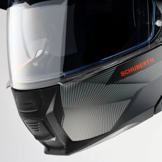 Каска SCHUBERTH E2 DEFENDER RED – ярък червен дизайн с офроуд защита
