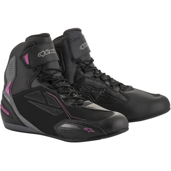 Дамски мото боти ALPINESTARS Stella Faster-3 Drystar® BLACK/PINK - Дамски боти за мотор от марка Alpinestars