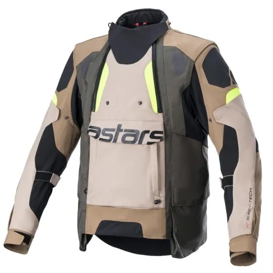 Текстилно мото яке ALPINESTARS HALO DRYSTAR CAMO NAVY BLUE ORANGE adventure яке