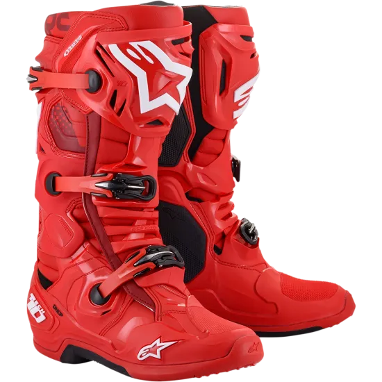 Мотокрос ботуши ALPINESTARS TECH 10 RED - Мотокрос ботуши от марка Alpinestars