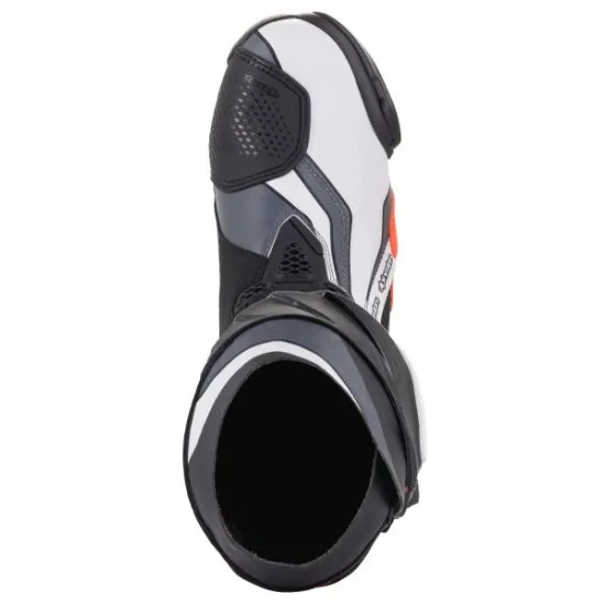 ALPINESTARS Supertech R 2023 – мото ботуши червено, черно, бяло и сиво