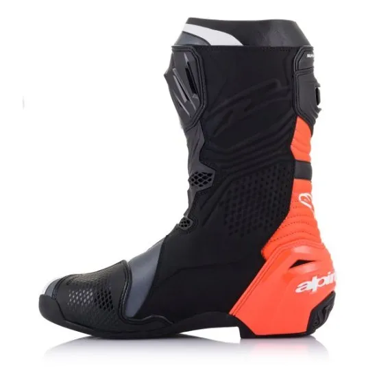 ALPINESTARS Supertech R 2023 – мото ботуши червено, черно, бяло и сиво