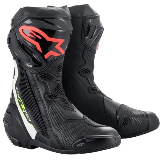 Ботуши ALPINESTARS SUPERTECH R BLACK/RED/YELLOW 2023 - Ботуши за мотор от марка Alpinestars