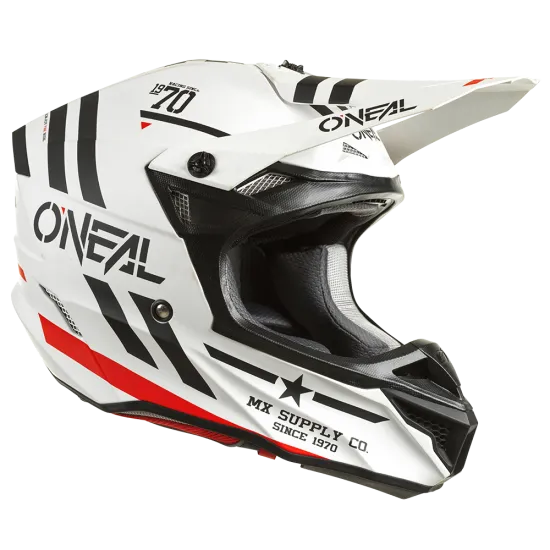 Мотокрос каска 5SERIES POLYACRYLITE SQUADRON V.22 WHITE/BLACK - Мотокрос каски от марка ONeal