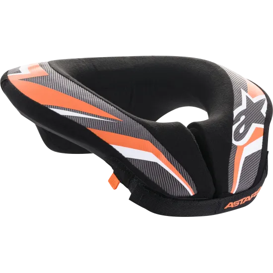 Детска протекторна яка ALPINESTARS Sequence Neck Roll BLACK/ORANGE - Детски мото протектори от марка Alpinestars