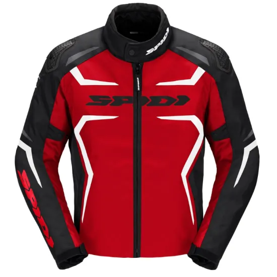 Текстилно мото яке SPIDI RACE-EVO H2OUT Black/Red/White - Текстилни якета от марка SPIDI