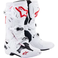 Мотокрос ботуши ALPINESTARS TECH 10 WHITE/RED SUPERVENTED