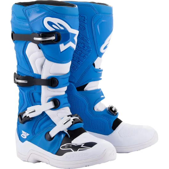 Мотокрос ботуши ALPINESTARS TECH 5 BLUE/WHITE - Мотокрос ботуши от марка Alpinestars