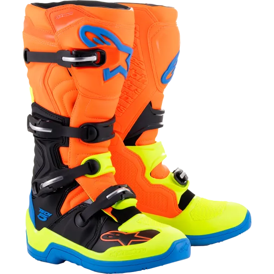 Мотокрос ботуши ALPINESTARS TECH 5 OR FL/BL/YL - Мотокрос ботуши от марка Alpinestars