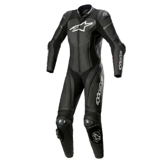 Дамски кожен екип Alpinestars Stella GP Plus Black Grey White с Tech-Air Ready и GP-R Lite защита