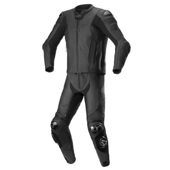 Кожен екип Alpinestars MISSILE V2 BLACK с DFS плъзгачи и състезателна кройка