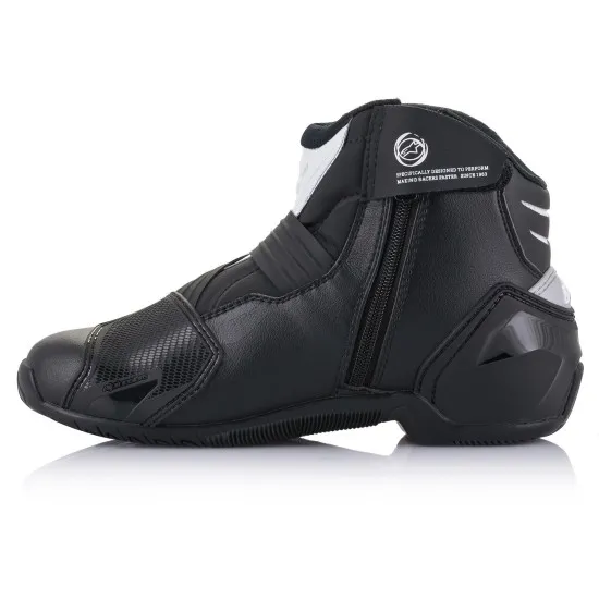 Мото боти Alpinestars SMX-1 R V2 Black/White с TPU протектори и уникална подметка за отлично сцепление