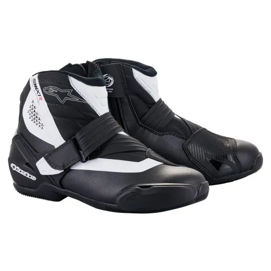 Мото боти Alpinestars SMX-1 R V2 Black/White с TPU протектори и уникална подметка за отлично сцепление