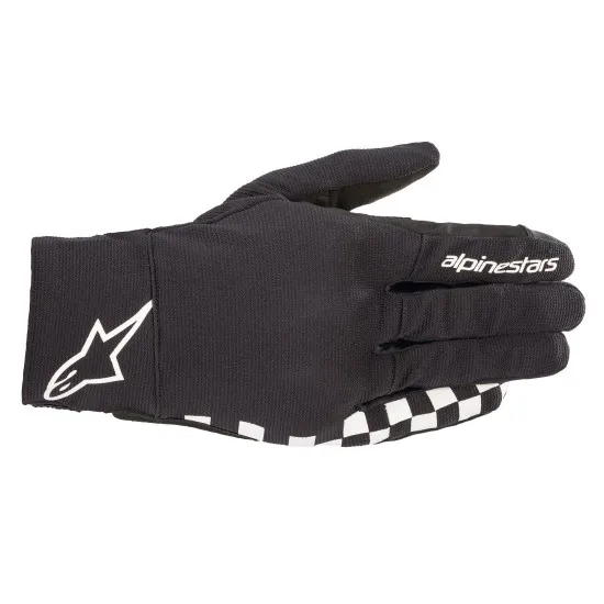 Мото ръкавици ALPINESTARS REEF BLACK/WHITE - Текстилни ръкавици за мотор от марка Alpinestars