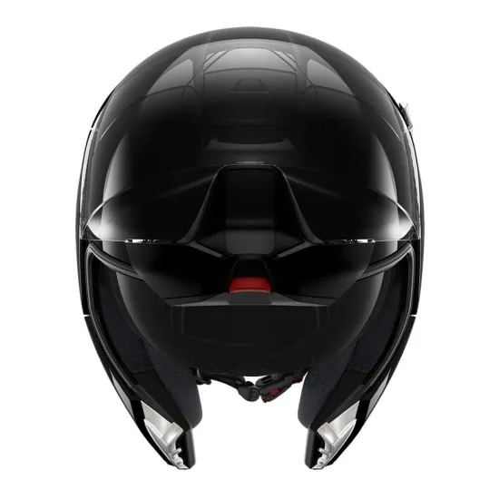 SHARK EVOJET BLACK GLOSS градска каска с интегриран предпазител на брадичката