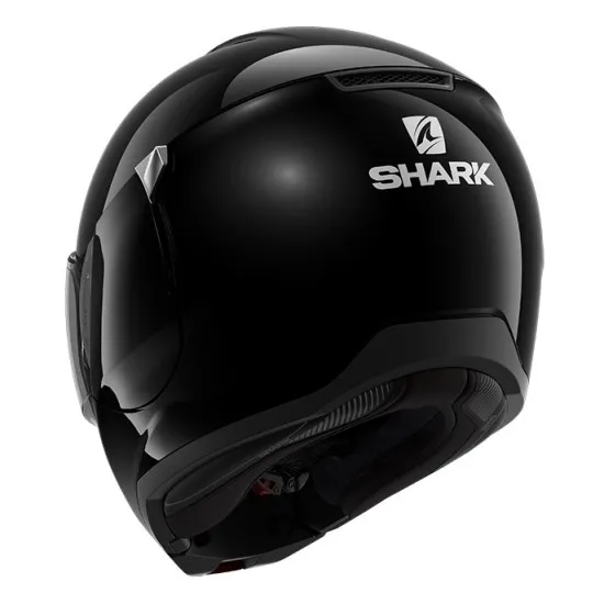 SHARK EVOJET BLACK GLOSS градска каска с интегриран предпазител на брадичката