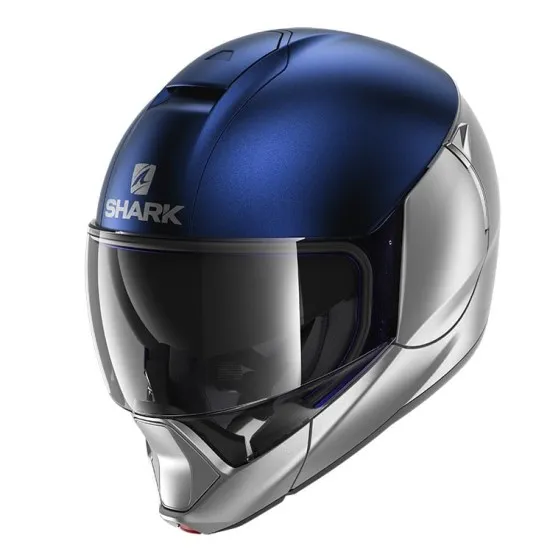 SHARK EVOJET DUAL BLUE/SILVER градска каска с модерен двуцветен дизайн