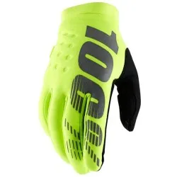 Мотокрос ръкавици 100% BRISKER FLUO YELLOW