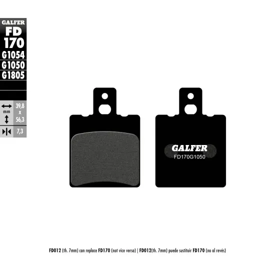 Предни мото накладки Galfer SCOOTER FD170G1050 - Накладки от марка GALFER