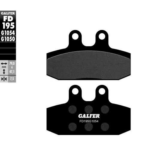 Предни мото накладки Galfer SEMI METAL FD195G1054 - Накладки от марка GALFER