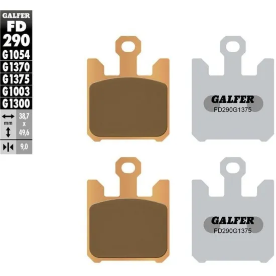 Предни мото накладки Galfer SINTERED COMPOUND FD290G1375 - Накладки от марка GALFER