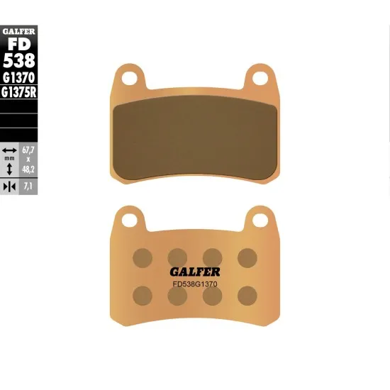 Предни мото накладки Galfer SINTERED COMPOUND FD538G1370 - Накладки от марка GALFER