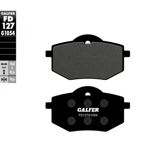 Предни/Задни мото накладки Galfer SEMI METAL FD127G1054 - Накладки от марка GALFER