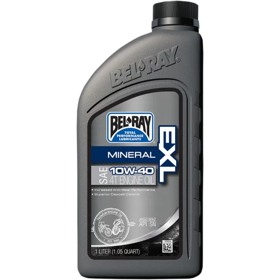 Масло BEL-RAY EXL MINERAL 4T 10W-40 1L - Масла Масло BEL-RAY EXL MINERAL 4T 10W-40 1L