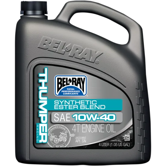 Масло BEL-RAY THUMPER  RACING Synthetic Ester Blend T4 10W-40 4L