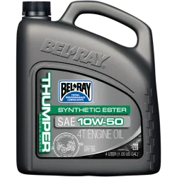 Масло BEL-RAY THUMPER Racing Works Synthetic Ester 4T 10W-50  4L