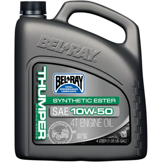 Масло BEL-RAY THUMPER Racing Works Synthetic Ester 4T 10W-50  4L
