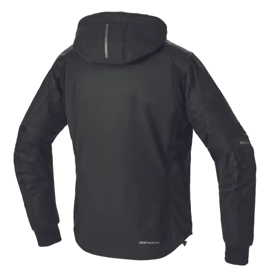 Текстилно мото яке SPIDI Hoodie Armor H2Out Black - Текстилни якета от марка SPIDI
