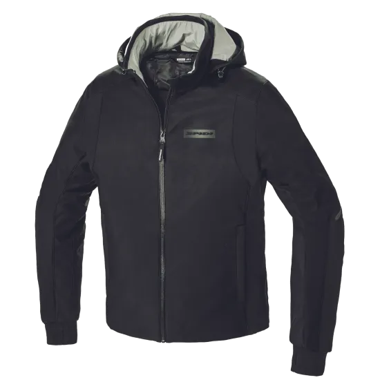 Текстилно мото яке SPIDI Hoodie Armor H2Out Black - Текстилни якета от марка SPIDI