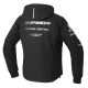 Текстилно мото яке SPIDI Hoodie Armor H2Out Black/White - Текстилни якета от марка SPIDI