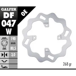 Заден спирачен диск Galfer WAVE FIXED  DISC WAVE FIXED 190x3mm DF047W