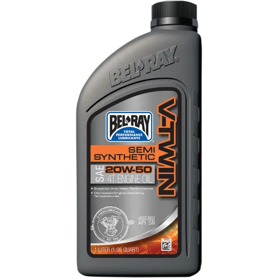 Масло BEL-RAY V-Twin Semi-Synthetic 4T 20W-50 1L