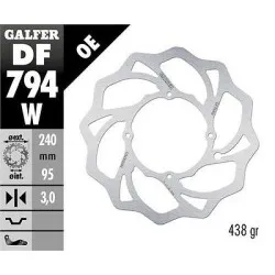 Преден спирачен диск Galfer WAVE FIXED  DISC WAVE FIXED 240x3mm DF794W