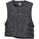 Кожен мото елек ICON VEST RED D3O - Кожени якета от марка ICON