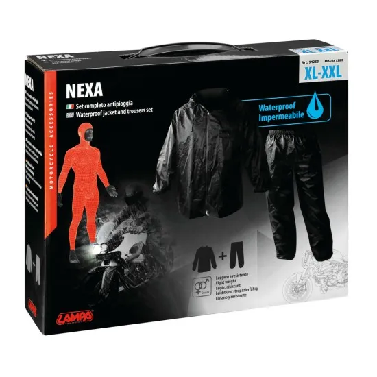 Комплект дъждобрани яке и панталон Nexa 91263 - Мото дъждобрани от марка Lampa