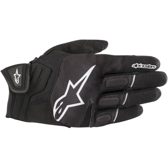 РЪКАВИЦИ ALPINESTARS ATOM BLACK/WHITE - Текстилни ръкавици за мотор от марка Alpinestars