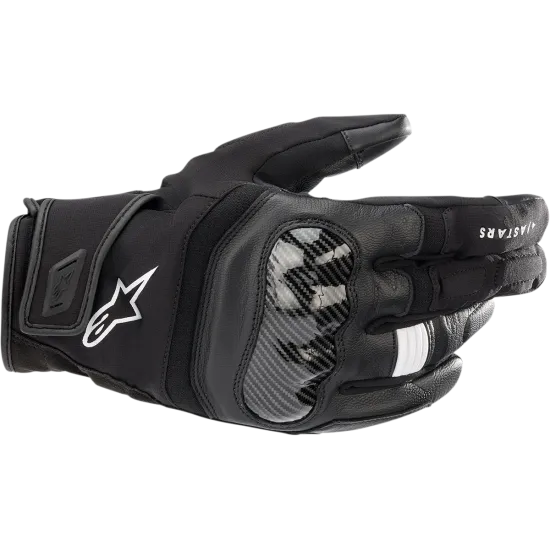 Мото ръкавици ALPINESTARS SMX-Z DRYSTAR BLACK с Drystar® мембрана и твърд протектор