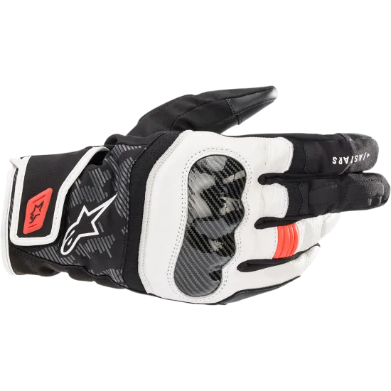 Мото ръкавици ALPINESTARS SMX-Z DRYSTAR Black/White/Red Fluo - Текстилни ръкавици за мотор от марка Alpinestars