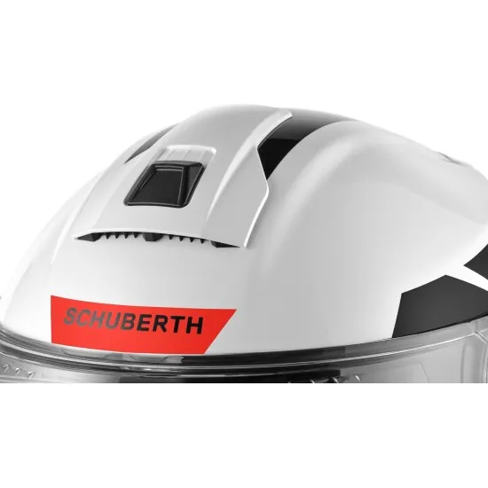 Каска SCHUBERTH C5 ECLIPSE RED с черупка от стъклени влакна и карбон, с иновативна вентилация