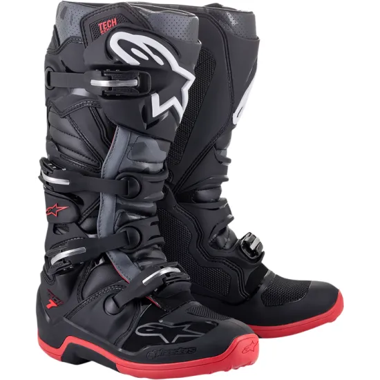 Ботуши ALPINESTARS TECH 7 BLACK/GRAY/RED - Ботуши за мотор от марка Alpinestars