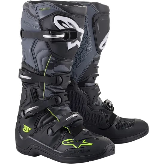 Мотокрос ботуши ALPINESTARS TECH 5 BLACK/GRAY/YELLOW - Мотокрос ботуши от марка Alpinestars